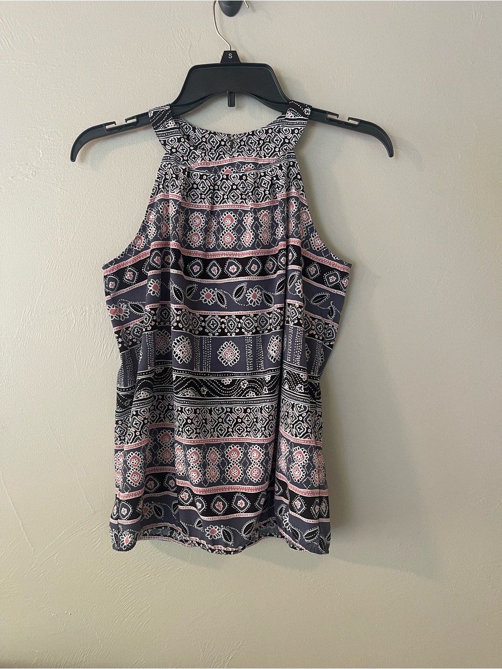 Loft Outlet sleeveless mosaic blouse